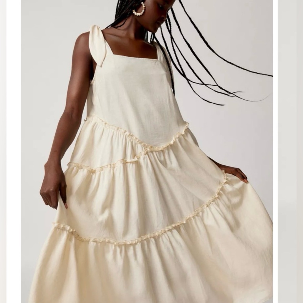 Urban Renewal Cream Midi Dress